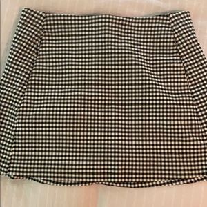 Urban outfitters checkered mini skirt